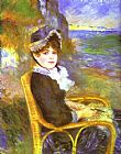Pierre Auguste Renoir Famous Paintings - By the Seashore